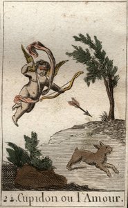 Représentation de Cupidon, ou Amour, serviteur de Vénus, en tant qu