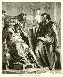 Reproches du prophète Nathan - French School