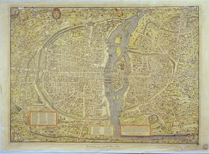 Reproduction de la carte de Bâle de Paris, produite à l