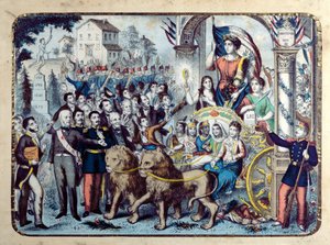 Allégorie républicaine célébrant la Constitution française de 1876
