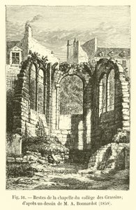 Restes de la chapelle du collège des Grassins; d