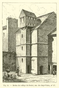 Restes du collège de Fortet, rue des Sept-Voies, no 27 - French School