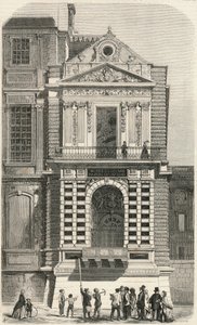 Restauration des fenêtres dites Charles IX au Louvre au XIXe siècle - Gravure dans "Tableau-de-Paris" par Edmond Texier 1852