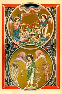 Résurrection des morts et la pesée des âmes - French School
