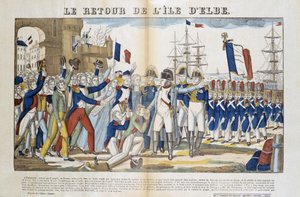 Retour de Napoléon Bonaparte (1769-1821) de son exil sur l