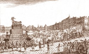 Retour des cendres de Voltaire (François Marie Arouet dit Voltaire) - French School