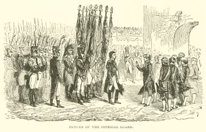 Retour de la Garde Impériale (gravure) - French School