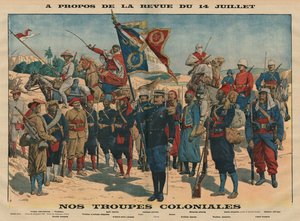 Revue du 14 juillet, Nos troupes coloniales, illustration de 