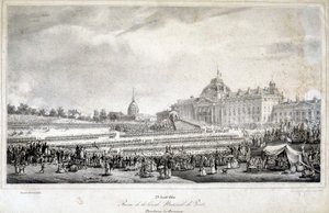 Revue de la garde nationale de Paris le 29/4/1830 - French School