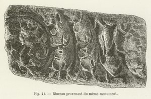 Rinceau provenant du même monument - French School