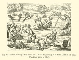 Pêche en rivière - French School