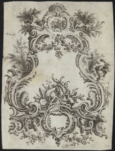 Design rococo pour un cadre - French School