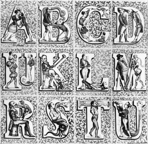 Alphabet romantique - French School