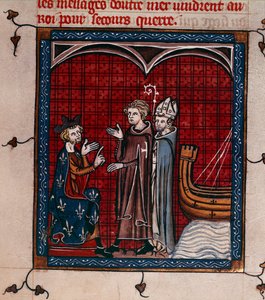 Le roi Philippe II et le patriarche, illustration de 