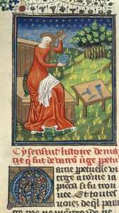 Jaia de Cyzicus, avec peigne, miroir et outils de sculpteur, illustration de 