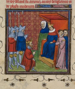 Jean Baliol devant Édouard Ier, illustration des 