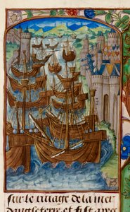 La flotte française attaquée à Sluys, des 