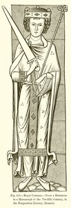 Costume royal - French School