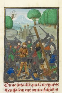 La défaite de Guy de Lusignan par Saladin et la perte de la Croix, de 