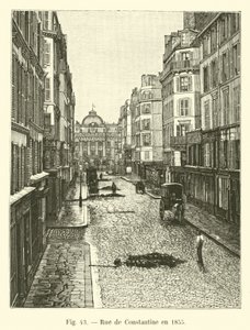 Rue de Constantine en 1855 - French School