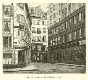 Rue du Haut-Moulin, 1850 - French School