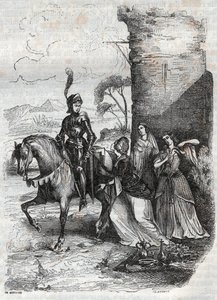 Ruggiero et trois nymphes de la cour d