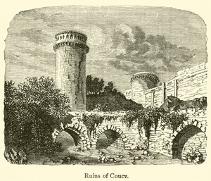 Ruines de Coucy - French School