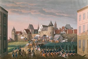 Ruée des troupes impériales à Hoscht, 28 août 1800 - French School