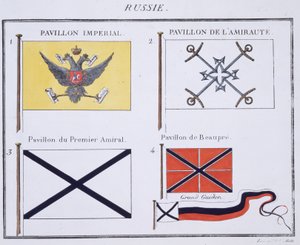 Drapeaux russes, d