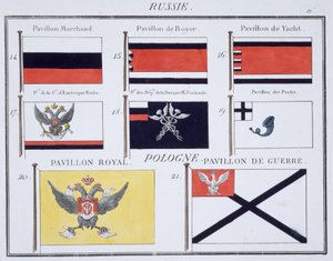 Drapeaux russes, d