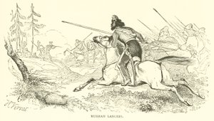 Lanciers russes (gravure) - French School