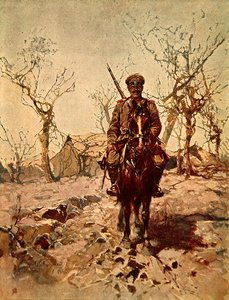 Soldat russe pendant la Première Guerre mondiale - French School