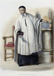 Saint Vincent de Paul - dans « Le Plutarque français », par Mennechet - French School
