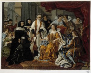 Saint Vincent de Paul présente à Anne d