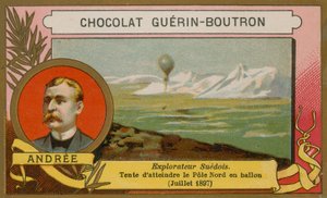 Salomon August Andrée, explorateur suédois du 19ème siècle - French School