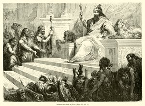 Salomon dans toute sa gloire - French School