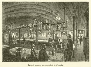 Salon à manger du paquebot le Canada - French School
