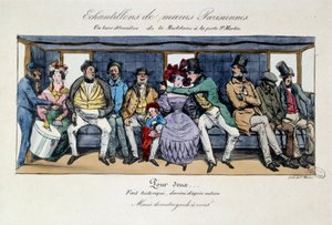 Échantillon de mœurs parisiennes : un banc d