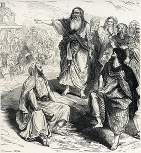 Samuel montrant aux Israélites les dangers d