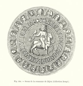 Sceau de la commune de Dijon, Collection Donge - French School
