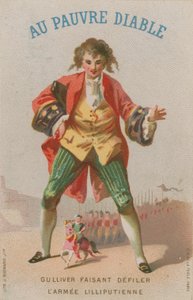 Scène des Voyages de Gulliver - French School