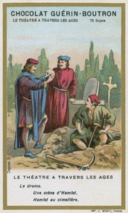 Scène de Hamlet, par William Shakespeare - French School