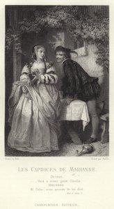 Scène des Caprices de Marianne, une pièce d