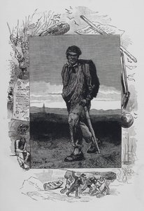Scène des Misérables, de Victor Hugo : Jean Valjean - French School