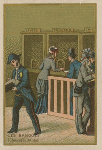 Scène dans une banque - French School