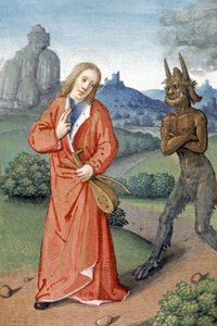 Scène de tentation - French School