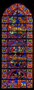 Scènes concernant la mort de Saint Vincent; donateur Petrus Baillart - French School