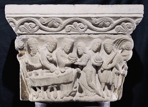Scènes de la mort de Saint Jean-Baptiste, relief d