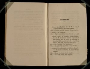 Chapitre de sculpture, du Salon des Refusés