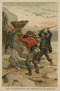 Chasseurs de phoques (Groenland) - French School